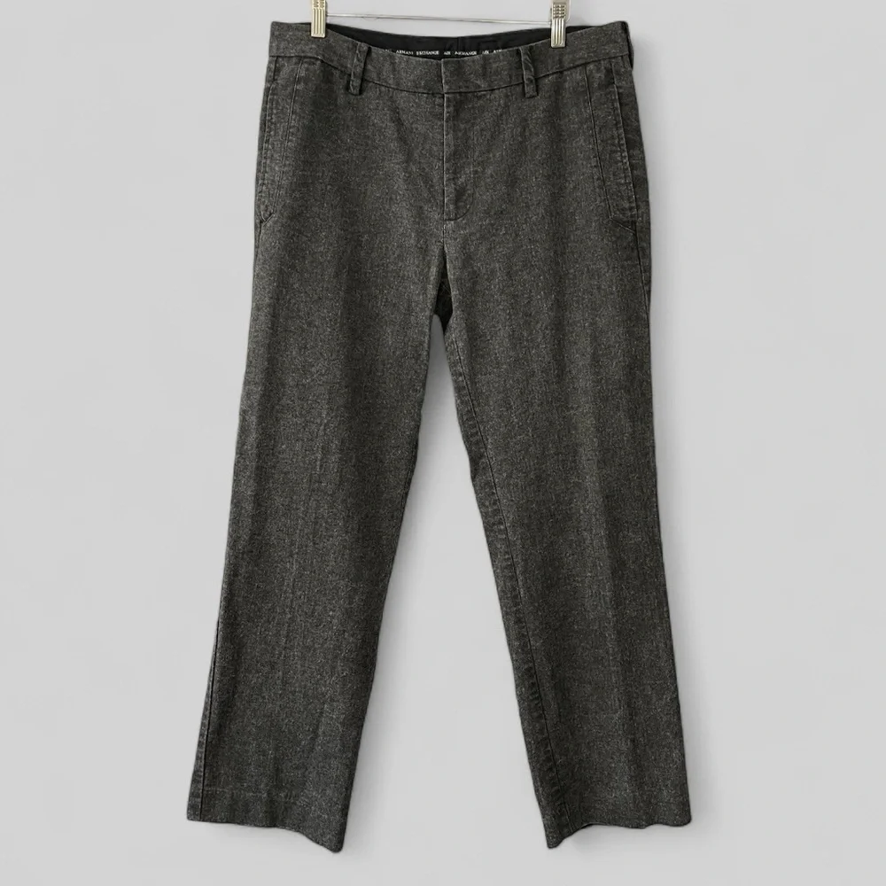 Armani Exchange Mens Pants size 33 Regular Gray Pockets Dress Pants Office
